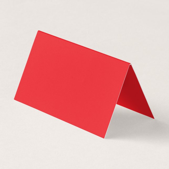 Cartão De Visita Fundo Vermelho Sólido (Traseira)
