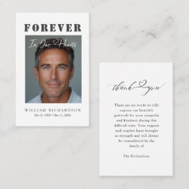 Cartão De Visita Funeral Sympathy Budget Thank You Cards