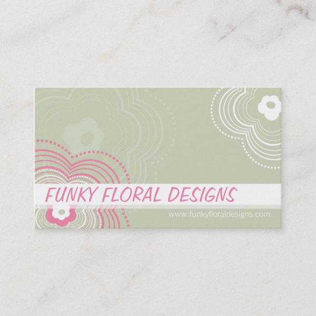 CARTÃO DE VISITA FUNKY: flor funky 10L (Frente)