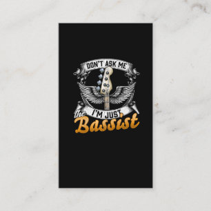 Cartão De Visita Funny Bassista cita o músico guitarrista