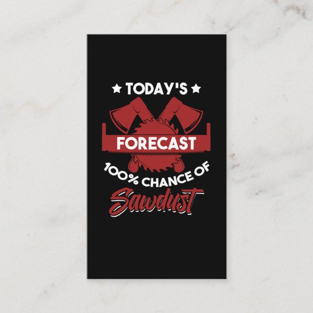 Cartão De Visita Funny Craftsman Woodworker Carpenter Father (Frente)