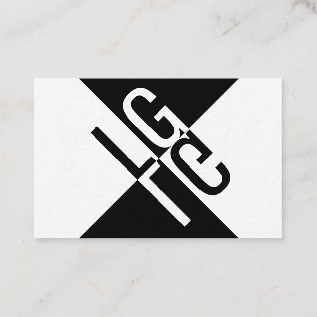 Cartão De Visita Für Herren mit Anspruch und Schwarzen Ideen (Verso)