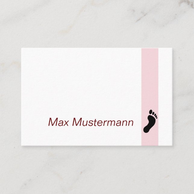 Cartão De Visita Fußpflege (Frente)