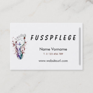 Cartão De Visita fusspflege cuidado pé