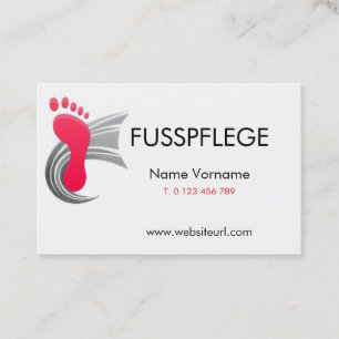 Cartão De Visita fusspflege cuidado pé