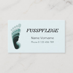Cartão De Visita fusspflege cuidado pé