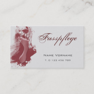 Cartão De Visita fußpflege cuidado pé