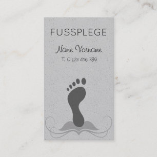 Cartão De Visita fußpflege cuidado pé