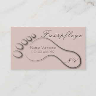 Cartão De Visita fusspflege cuidado pé