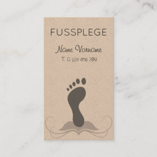 Cartão De Visita fußpflege cuidado pé