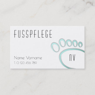 Cartão De Visita fusspflege cuidado pé