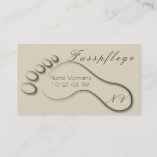 Cartão De Visita fusspflege cuidado pé