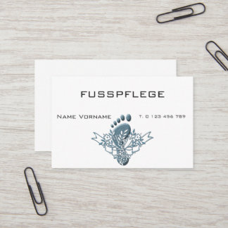 Cartão De Visita fusspflege cuidado pé