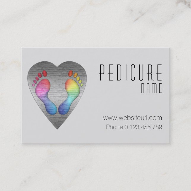 Cartão De Visita fusspflege cuidado pé (Frente)