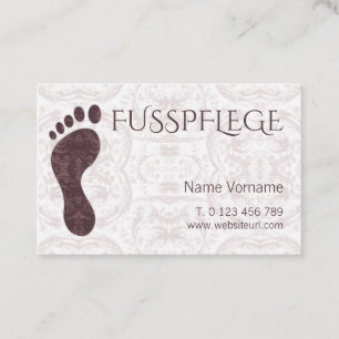 Cartão De Visita fusspflege cuidado pé