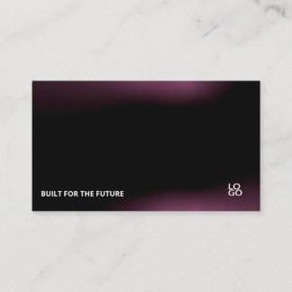 Cartão De Visita Futuristic Dark Tech Startup Business Card