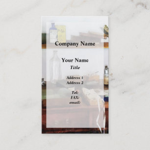 Cartão De Visita Gabinete de Veterinário do Século 19