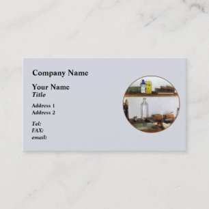 Cartão De Visita Gabinete de Veterinário do Século 19