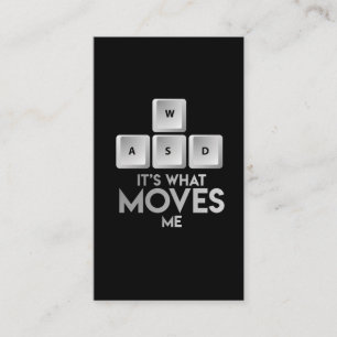 Cartão De Visita Gamer do nerd do t-shirt do jogo do PC das chaves