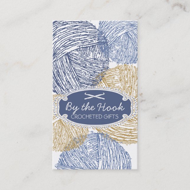 Cartão De Visita Ganchos de crochet distorcido tirados mão das (Frente)