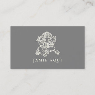 Cartão De Visita Ganesha Ou Ganesh Deus Da Sabedoria E Do Sucesso
