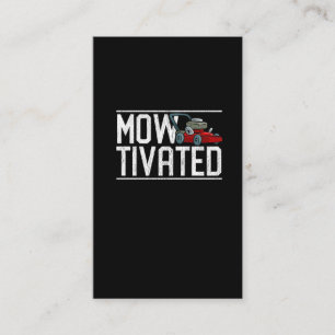 Cartão De Visita Garçom Engraçado Lâmpada do Presente Mower Gras