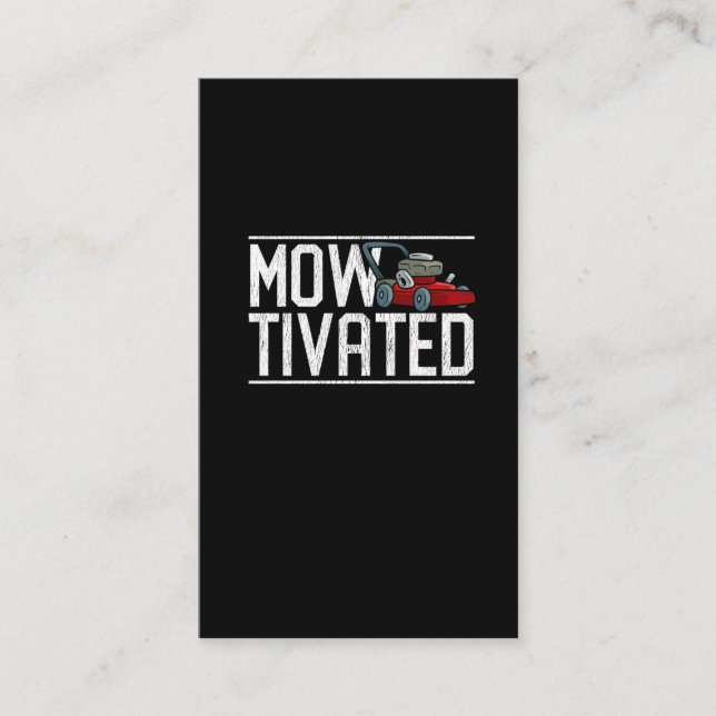 Cartão De Visita Garçom Engraçado Lâmpada do Presente Mower Grass. (Frente)