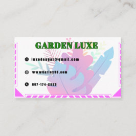 Cartão De Visita Garden Luxe Floral