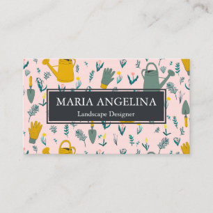 Cartão De Visita Gardener Paisaging Gardening Moderno Legal