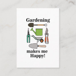 Cartão De Visita Gardening Tools