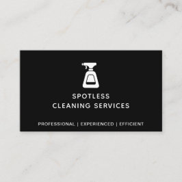 Cartão De Visita Garrafa de pulverização da empresa de limpeza a pr