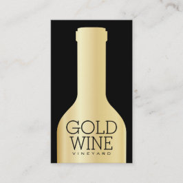 Cartão De Visita Garrafa de vinho | OURO