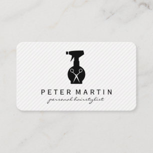 Cartão De Visita Garrafa e tesouras da laca