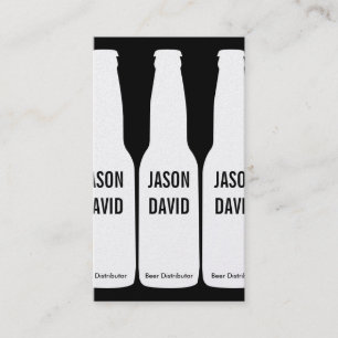 Cartão De Visita Garrafas de cerveja (ouro)