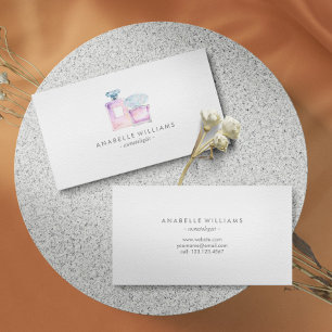 Cartão De Visita Garrafas de perfume da forma