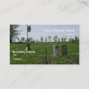 Cartão De Visita Gás acima na rota 66