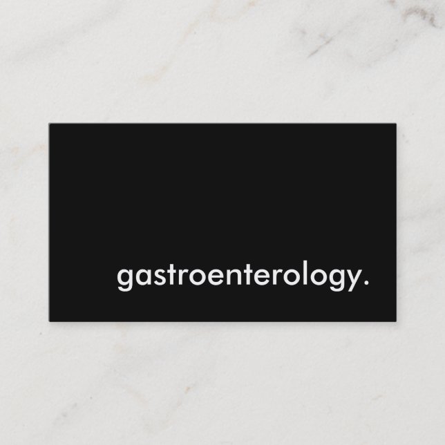 Cartão De Visita gastroenterologia. (Frente)