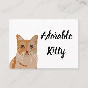 Cartão De Visita Gatinho Adorável Gato Fofo