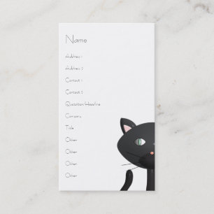 Cartão De Visita Gatinho em Paris