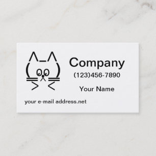 Cartão De Visita Gato ASCII