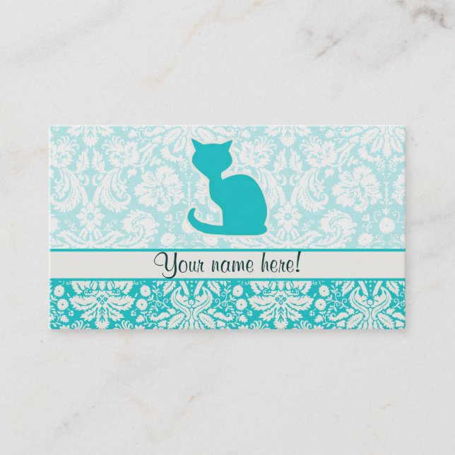 Cartão De Visita Gato da cerceta (Frente)