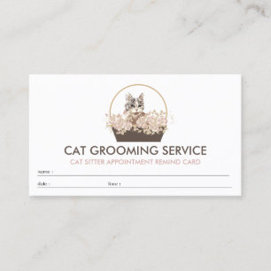 Cartão De Visita Gato de Consulta