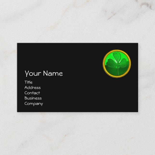 Cartão De Visita GATO DE Dia de São Patrício COM CERVEJA VERDE IRLA (Frente)