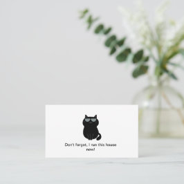 Cartão De Visita Gato Fofo - Eu mando na casa - Personalizável