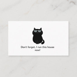 Cartão De Visita Gato Fofo - Eu mando na casa - Personalizável