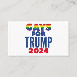 Cartão De Visita Gay Para A Eleição De Trump 2024