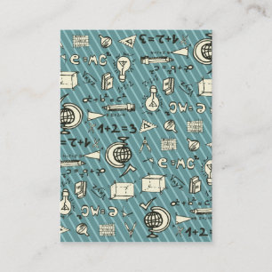 Cartão De Visita Geeky no azul