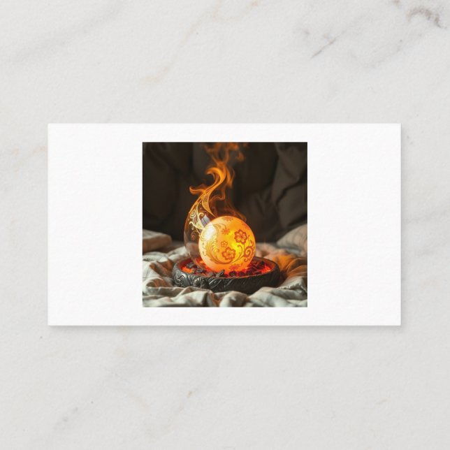 Cartão De Visita Geheimnisvolle Dracheneier – Ursprung des Feuers (Verso)