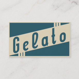 Cartão De Visita gelato retro
