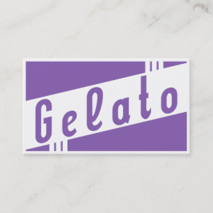 Cartão De Visita gelato retrô